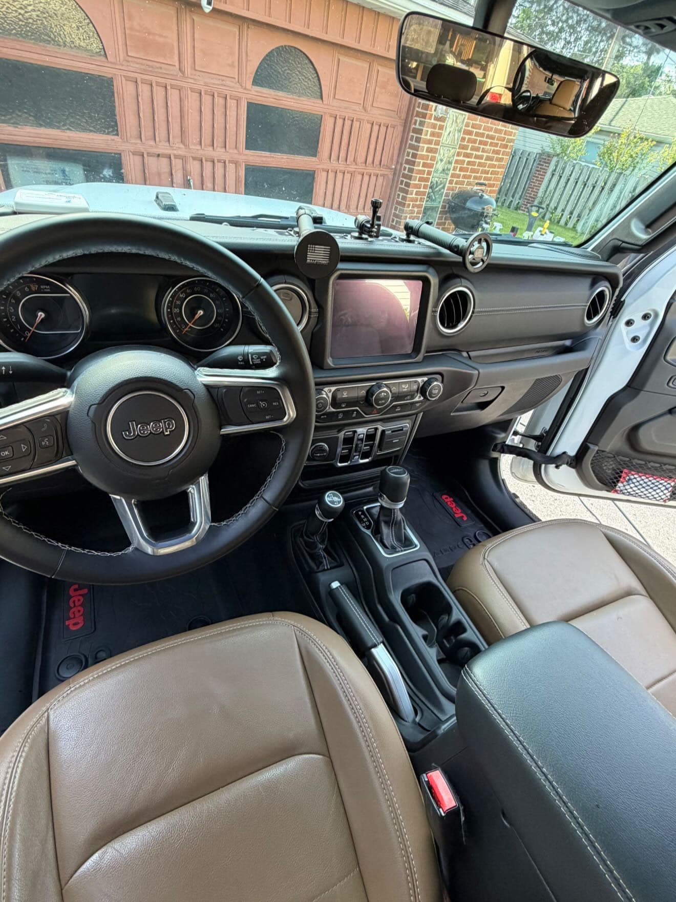 Jeep Wrangler interior detail